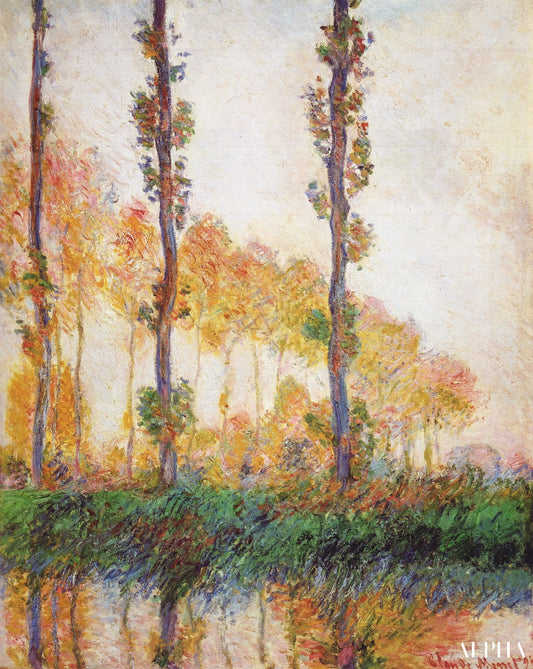 Les Trois arbres, automne - Claude Monet - Reproductions de tableaux et peintures haut de gamme