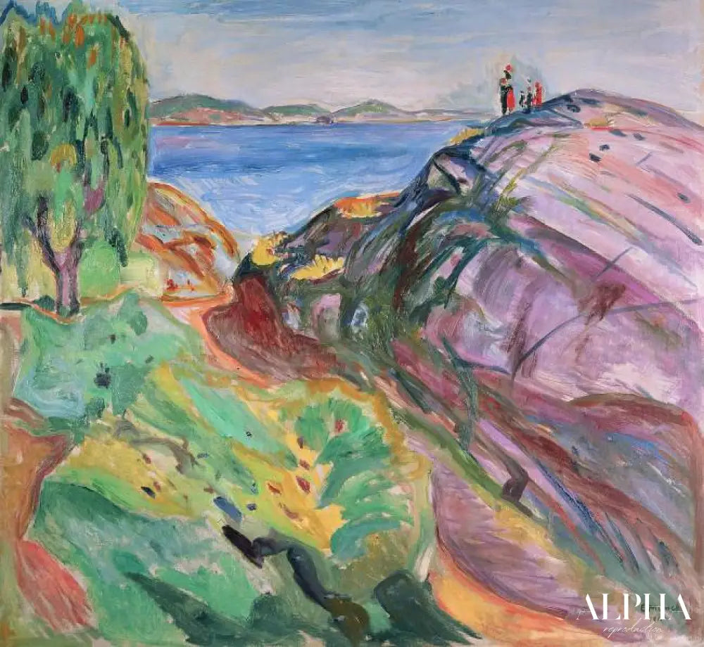 L'été au bord de la mer - Edvard Munch - Reproductions de tableaux et peintures haut de gamme