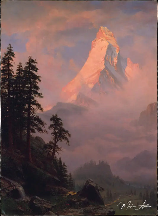 Lever de soleil sur le Cervin - Albert Bierstadt - Reproductions de tableaux et peintures haut de gamme