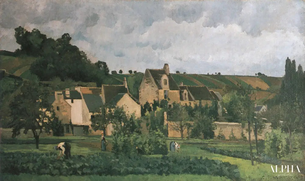 L’Hermitage à Pontoise - Camille Pissarro - Reproductions de tableaux et peintures haut de gamme