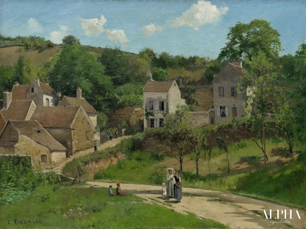 l'Hermitage Pontoise - Camille Pissarro - Reproductions de tableaux et peintures haut de gamme