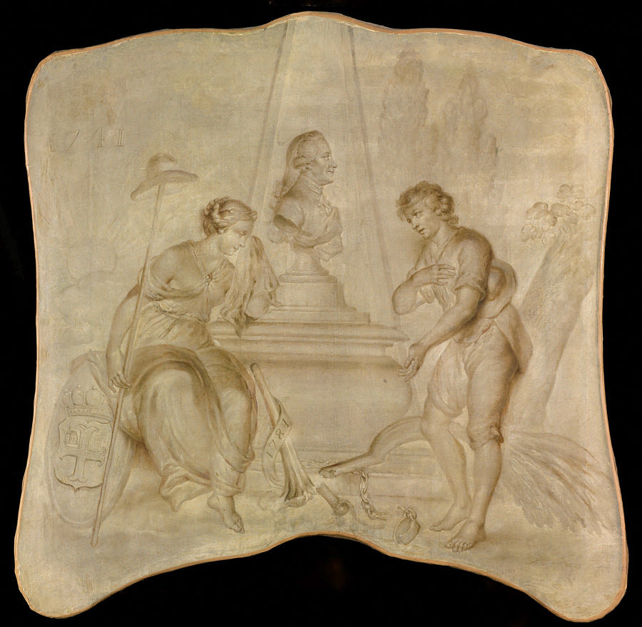 La liberté et le patriotisme pleurent sur la tombe du baron Joan-Derk van der Capellen tot den Pol - Artiste inconnu du Rijksmuseum
