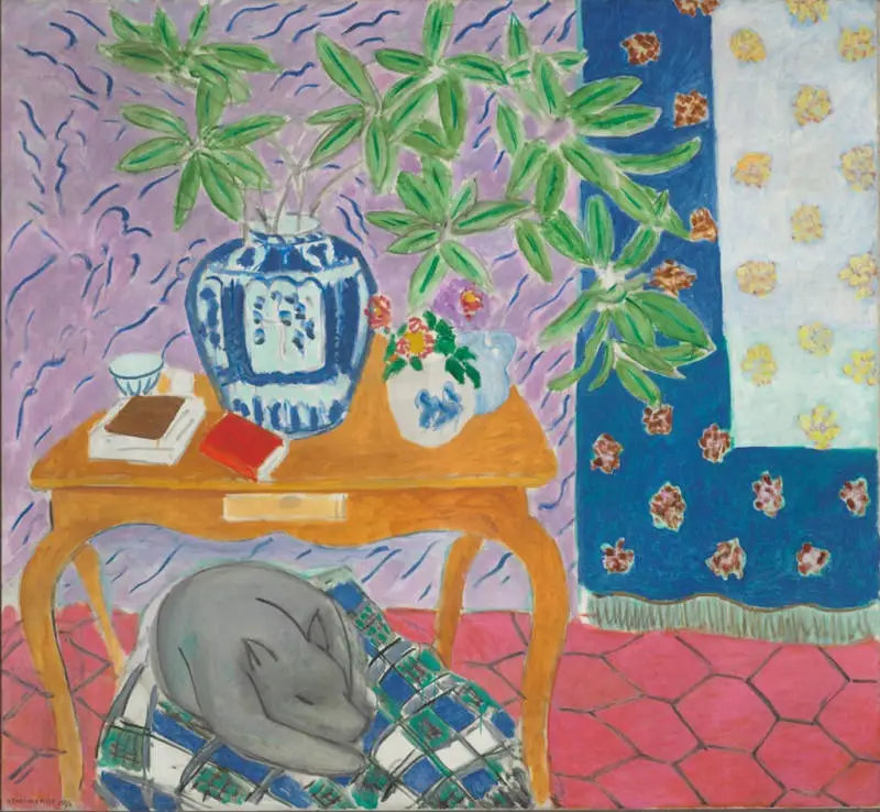 Reproduction du tableau « L'Intérieur au chien - Henri Matisse » par Alpha Reproduction en peinture à l’huile