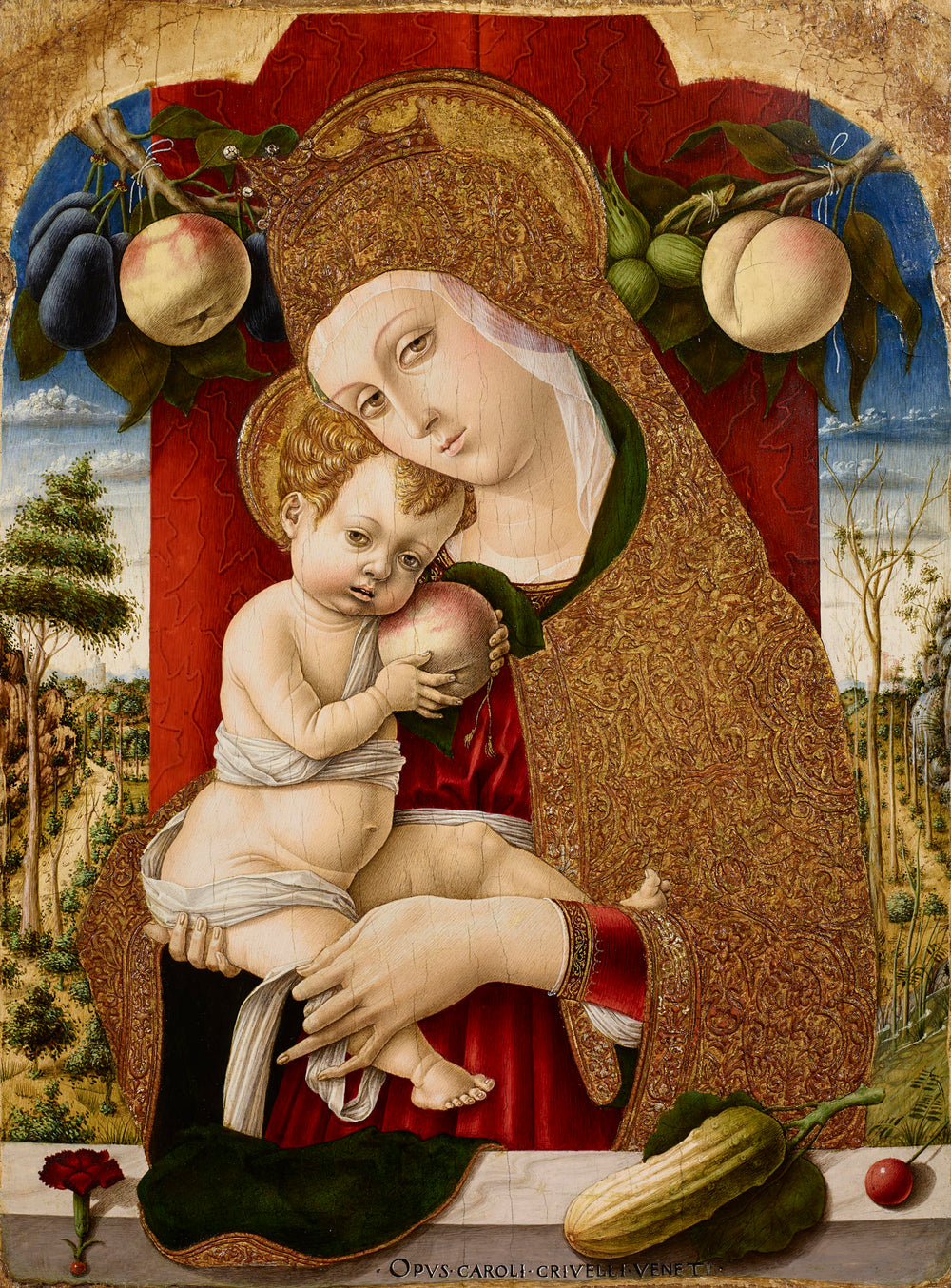 Lochis Madonna - Carlo Crivelli image 1 reproduction artisanale de tableau
