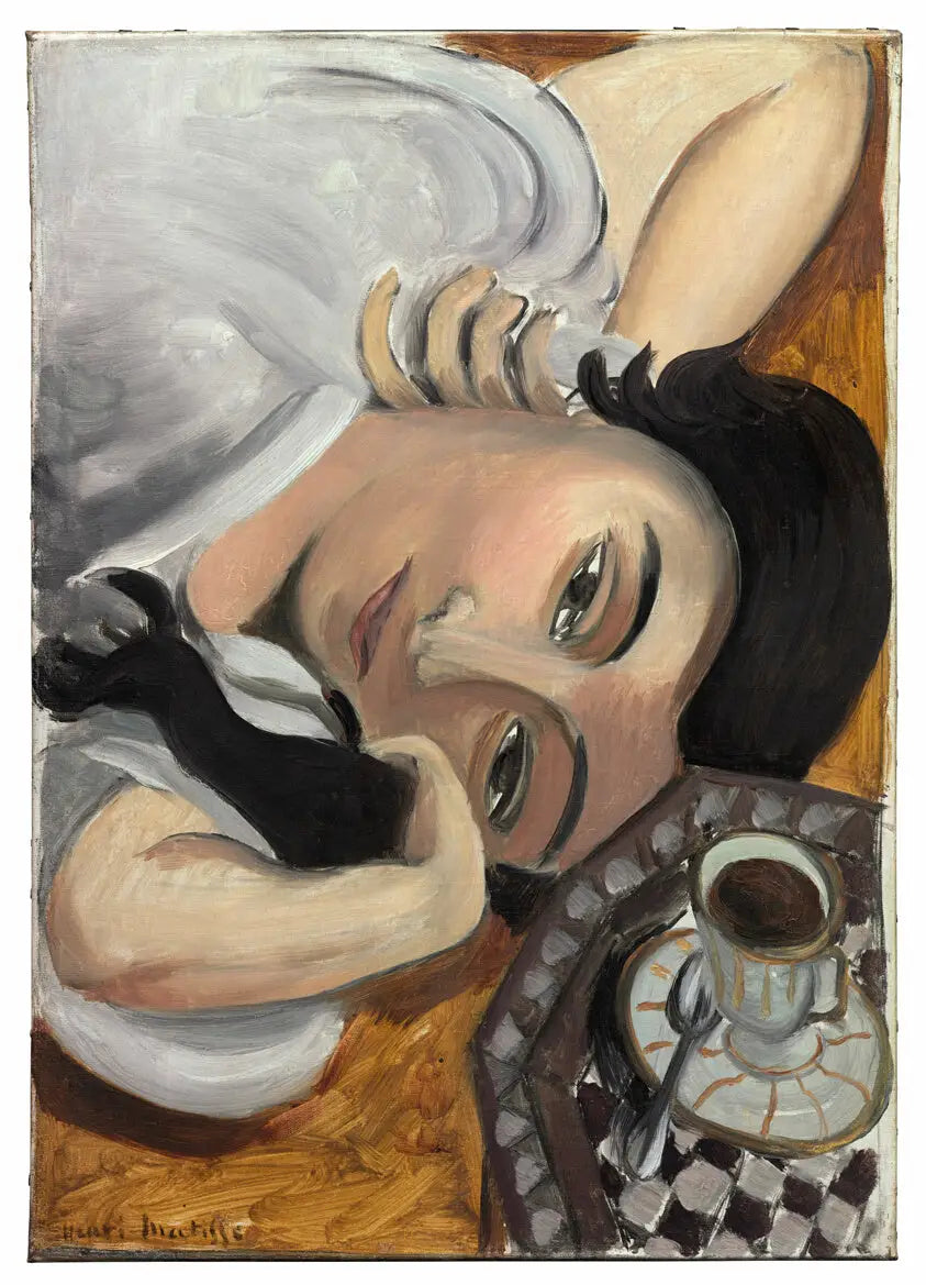 Lorette à la tasse de café - Henri Matisse image 1 reproduction artisanale de tableau