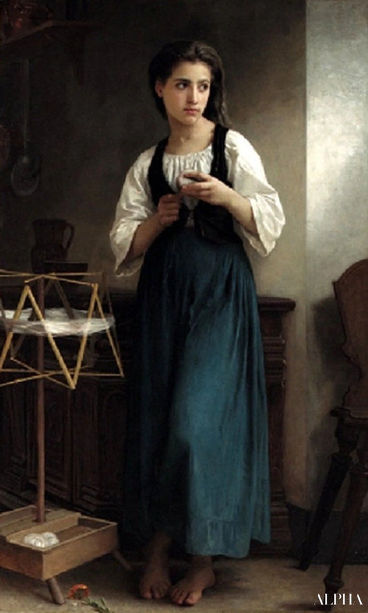 Machine à dérouler - William Bouguereau - Reproductions de tableaux et peintures haut de gamme