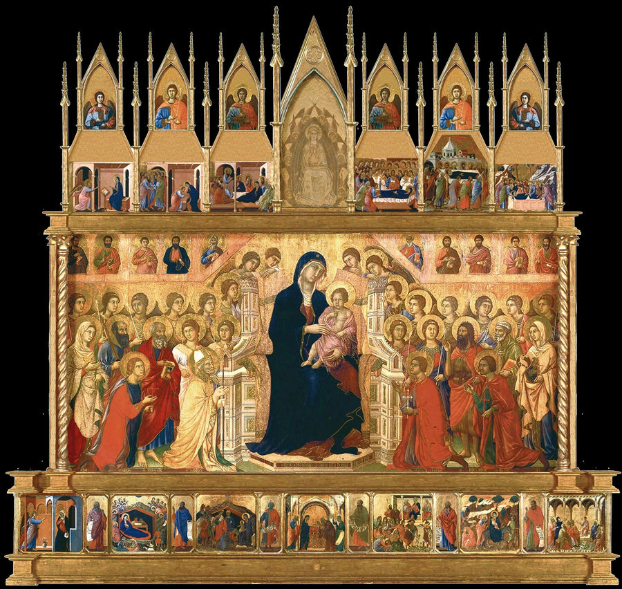La Maestà : La Crucifixion - Duccio di Buoninsegna