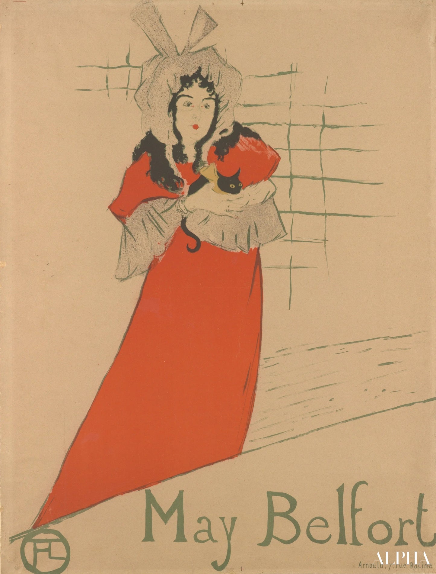 Mai Belfort - Toulouse Lautrec - Reproductions de tableaux et peintures haut de gamme