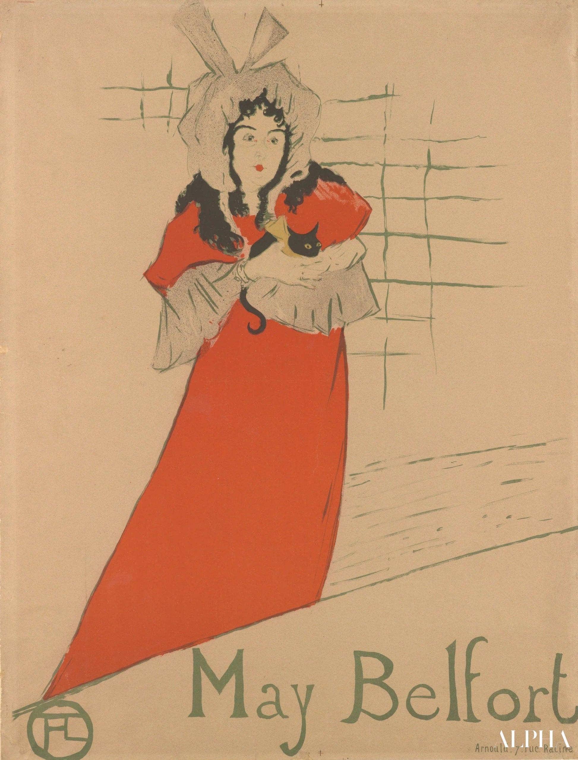 Mai Belfort - Toulouse Lautrec - Reproductions de tableaux et peintures haut de gamme