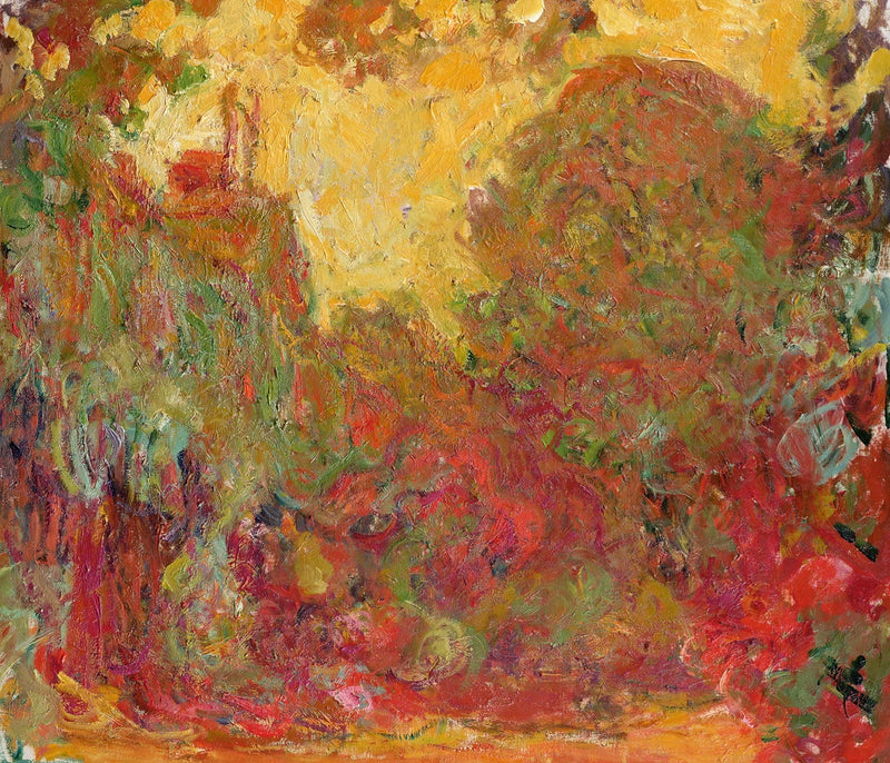 הבית הנראה מגינת הוורדים - Claude Monet