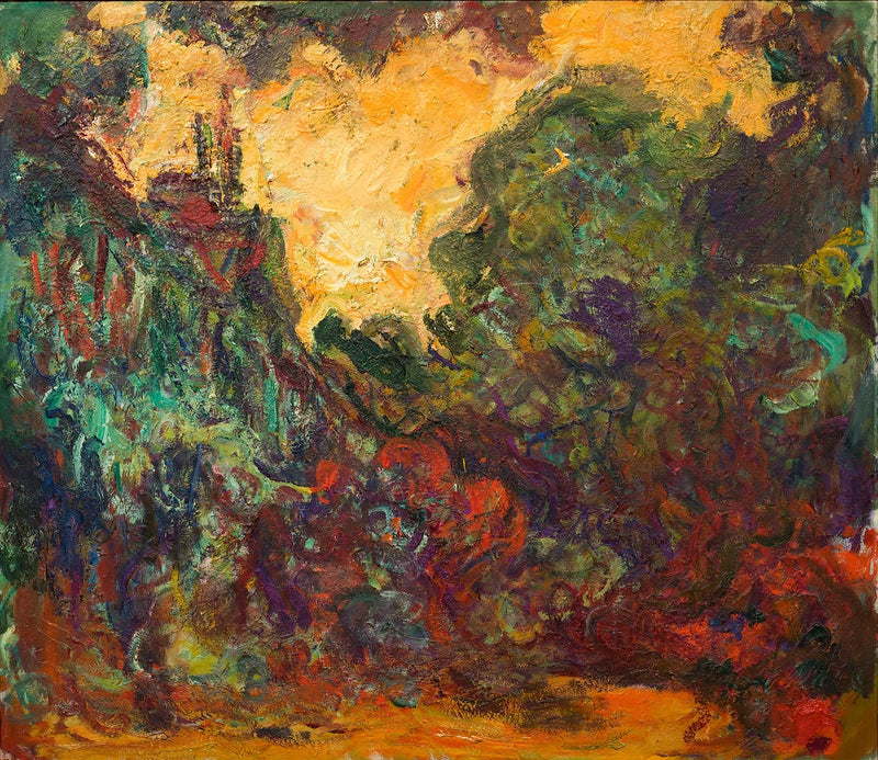 הבית הנראה מגינת הוורדים - Claude Monet