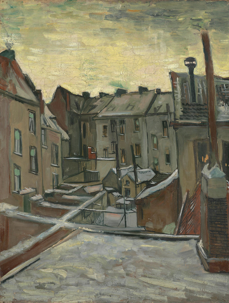 בתים מנקודת מבט אחורית - Vincent van Gogh