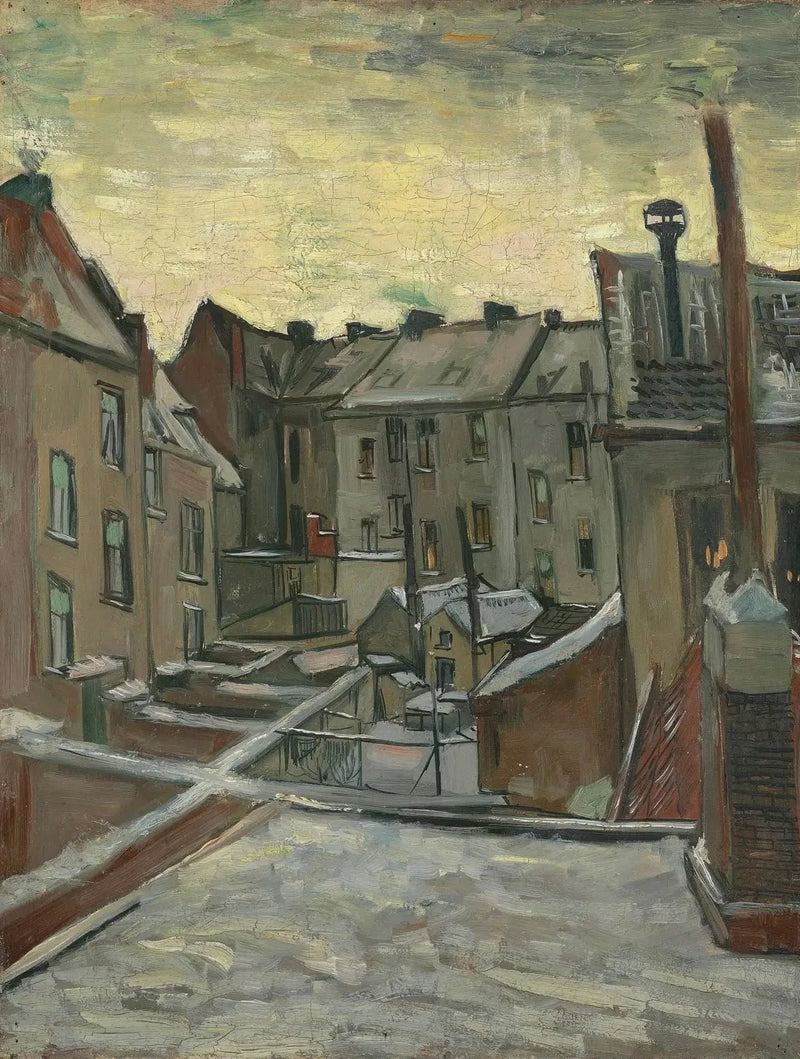 בתים מנקודת מבט אחורית - Vincent van Gogh