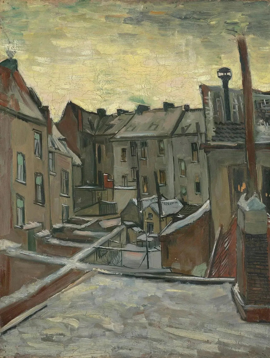 בתים מנקודת מבט אחורית - Vincent van Gogh