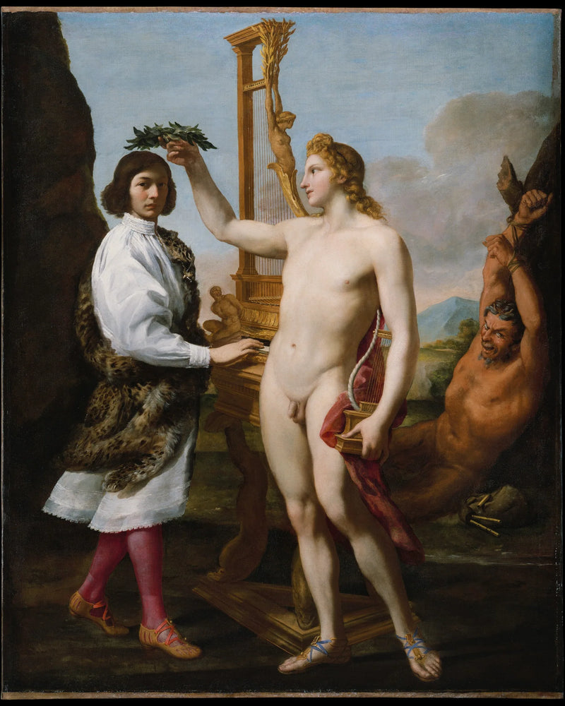 מרקנטוניו פסקליני (1614-1691) מוכתר על ידי אפולון - אנדראה סאקי