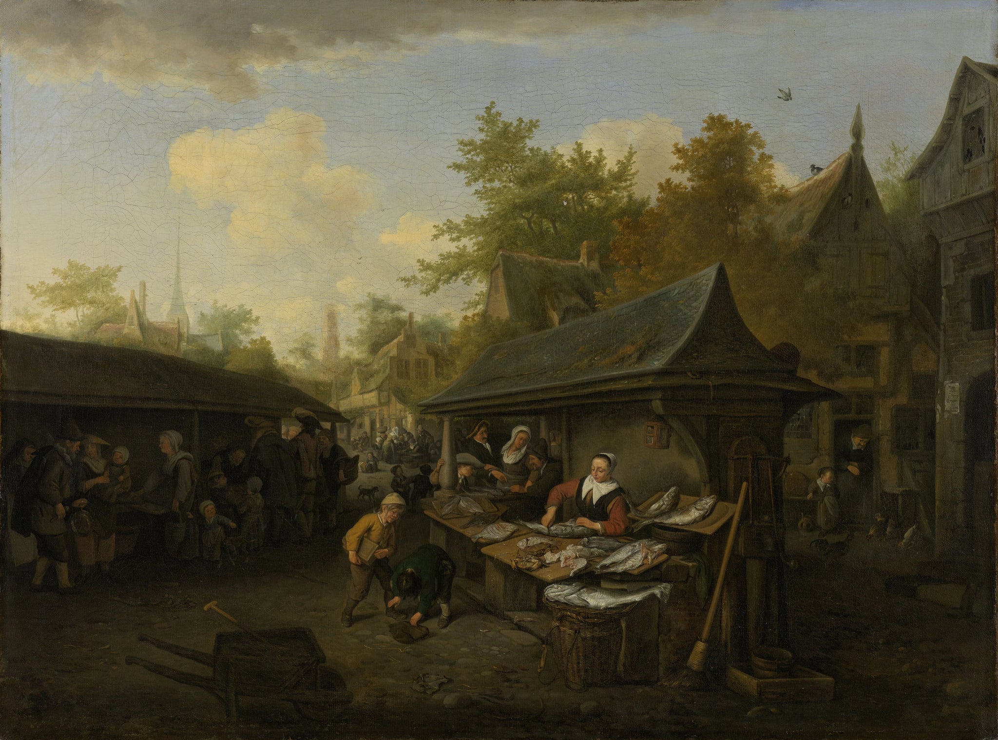 Marché aux poissons - Cornelis Dusart