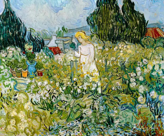 Marguerite Gachet dans leur jardin - Van Gogh - Reproductions de tableaux et peintures haut de gamme