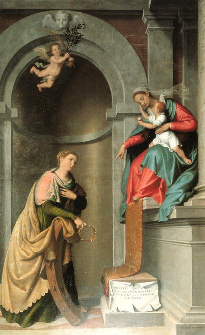 Mariage mystique de sainte Catherine d’Alexandrie - Giovanni Battista Moroni - Alpha Reproduction