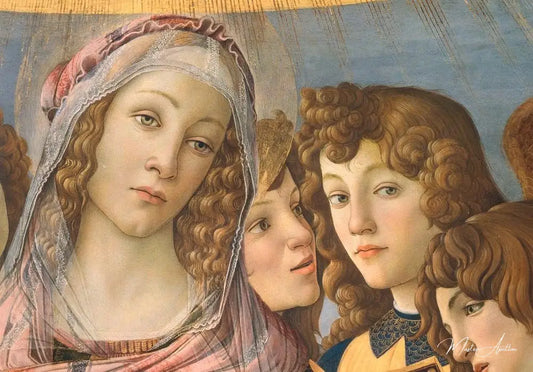 Marie et l'ange - Sandro Botticelli - Reproductions de tableaux et peintures haut de gamme