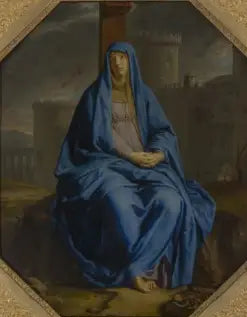 מָטֶר דּוֹלוֹרוֹסָה בְּרַגְלֵי הַצְּלָב - פיליפ דה שמפיין