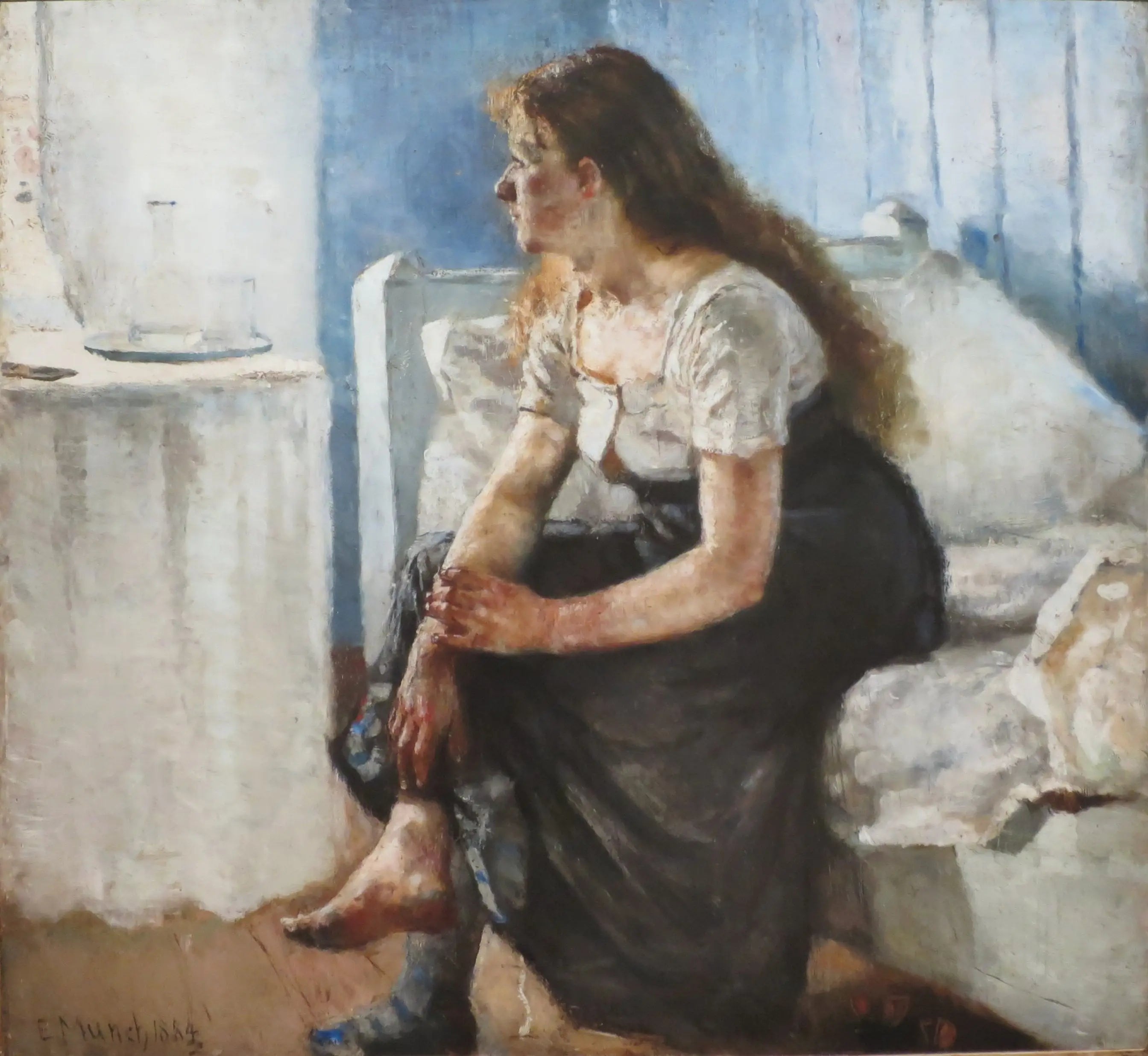 Reproduction du tableau « Matin - Edvard Munch » par Alpha Reproduction en peinture à l’huile