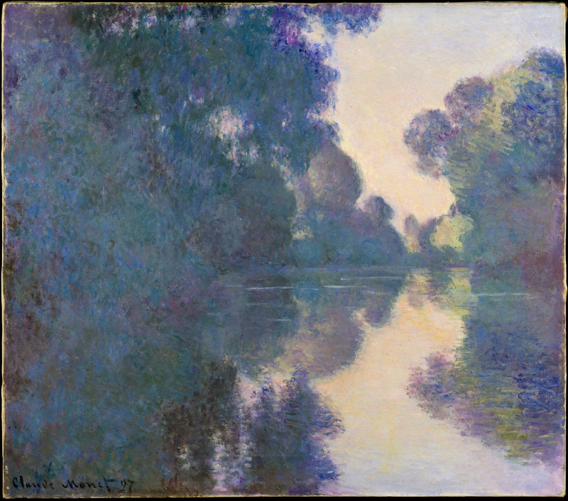 Le Matin sur la Seine ליד Giverny, Met W1482 - קלוד מונה