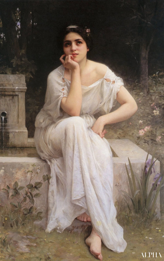 Méditation - Charles-Amable Lenoir - Reproductions de tableaux et peintures haut de gamme