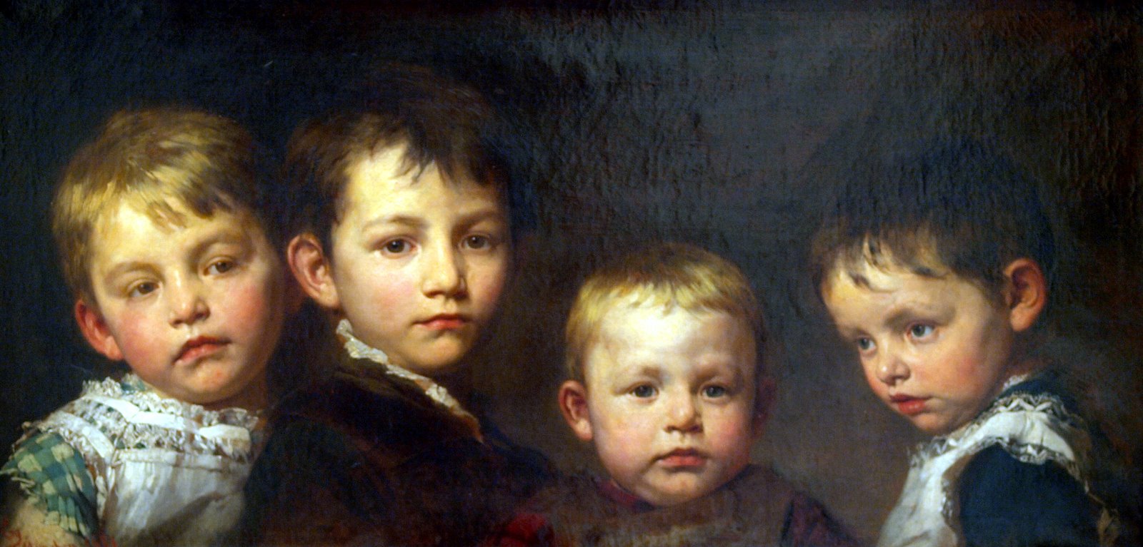Mes enfants - Gyula Benczúr image 1 copie de tableau peinte à la main
