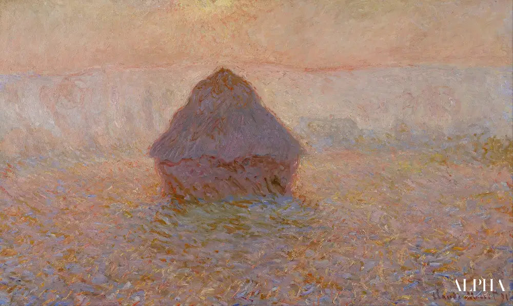 Meule (soleil dans la brume) - Claude Monet - Reproductions de tableaux et peintures haut de gamme