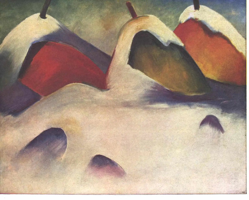 ערמות חציר בשלג - פרנץ מארק