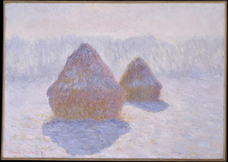 טחנות, אפקט חורף - Claude Monet