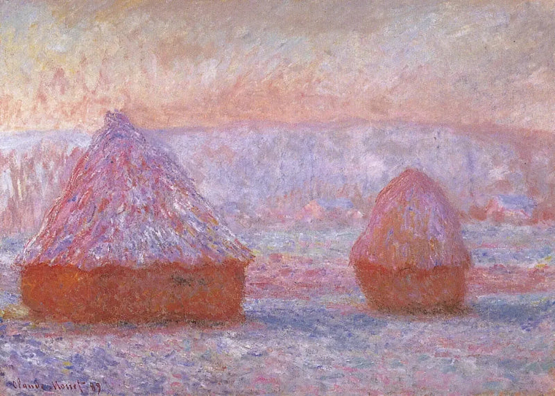 Les Meules, Giverny, אפקט בוקר W1214 - קלוד מונה