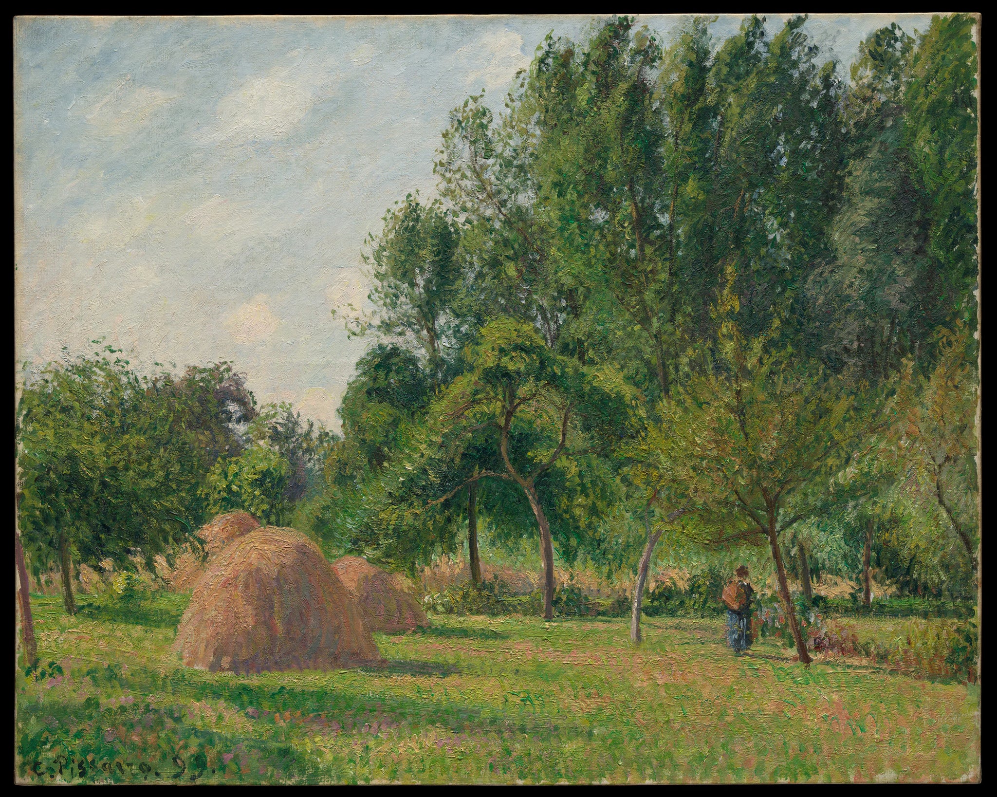 Les Meules, matin - Camille Pissarro