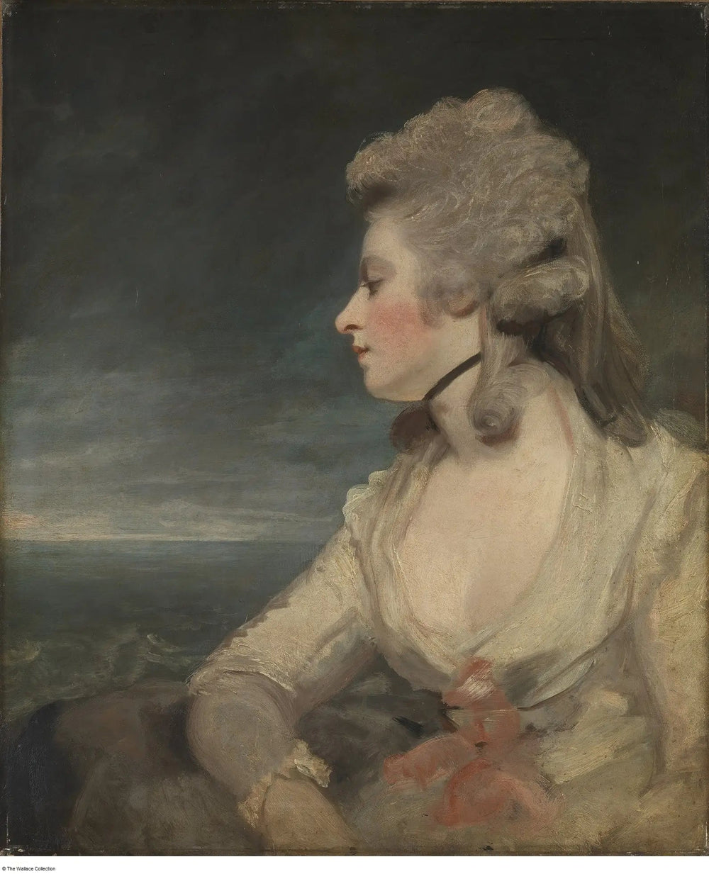 Mme Mary Robinson - Joshua Reynolds image 1 reproduction artisanale de tableau