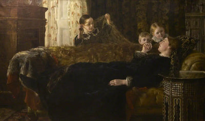 Reproduction du tableau « Mme Mortimer Collier et sa famille - John Collier » par Alpha Reproduction en peinture à l’huile
