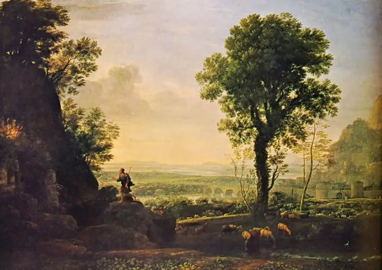 Moïse contemplant le buisson ardent - Claude Lorrain - Alpha Reproduction