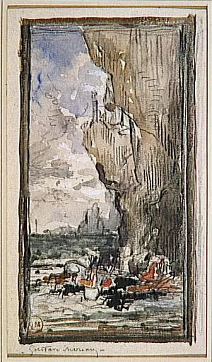 Mort de Sapho - Gustave Moreau image 1 reproduction artisanale de tableau