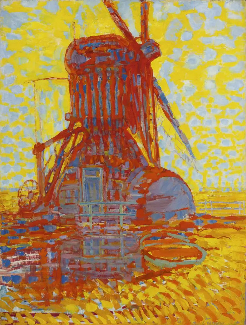 טחנת רוח באור השמש - פייט מונדריאן