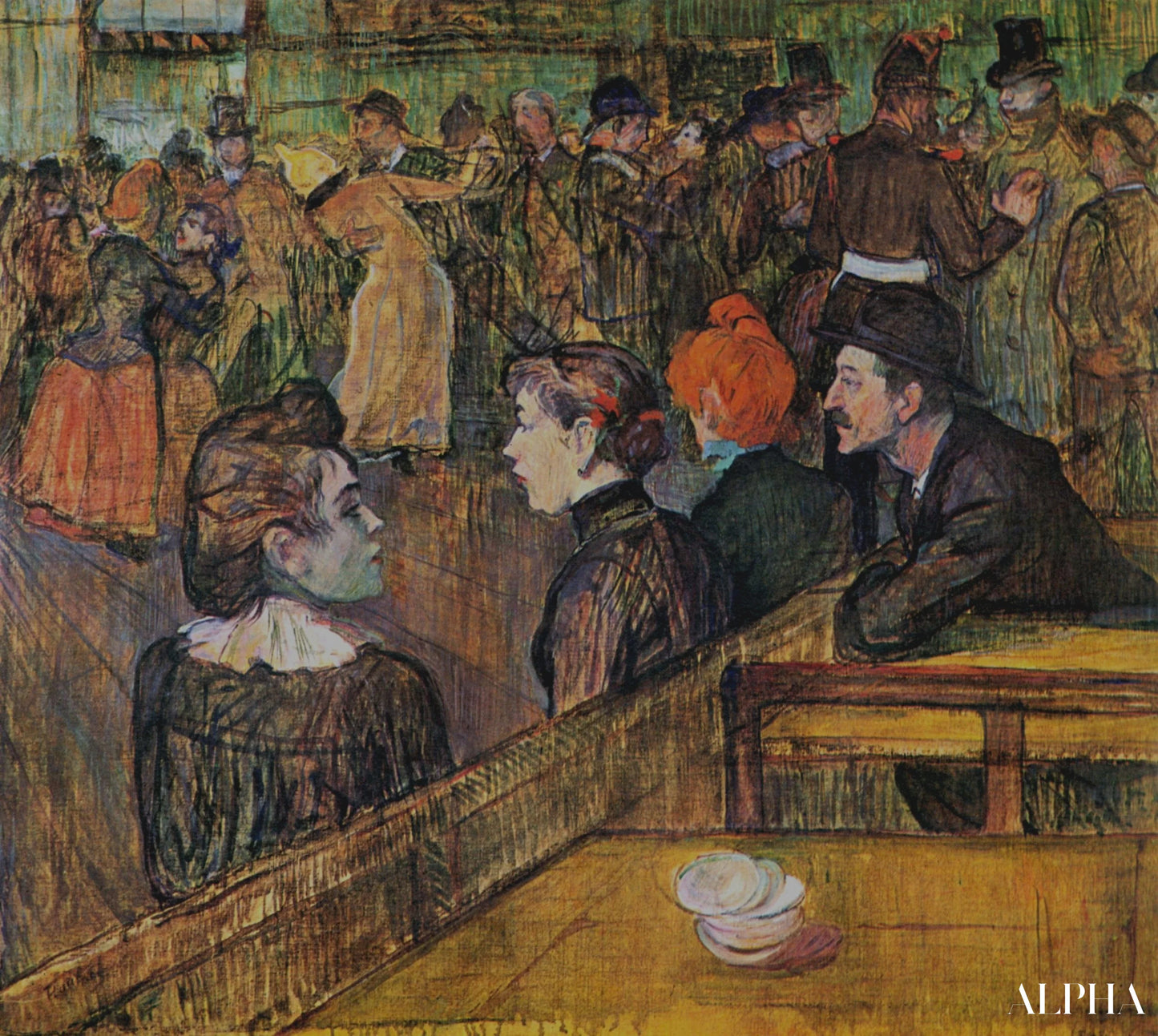 Moulin de la Galette - Toulouse Lautrec - Reproductions de tableaux et peintures haut de gamme