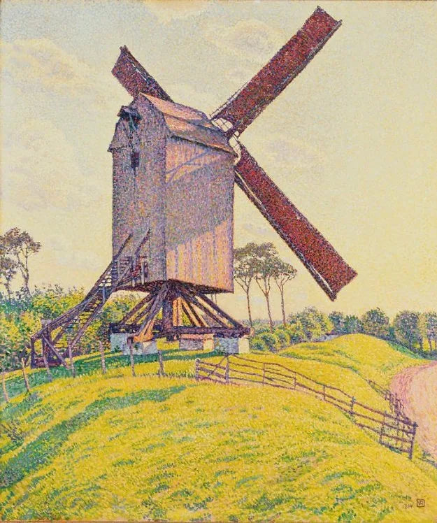 Moulin du Kalf �� Knokke או טחנת רוח בפלנדריה (Le Moulin du Kalf �� Knokke או Moulin en Flanders) - The��o van Rysselberghe