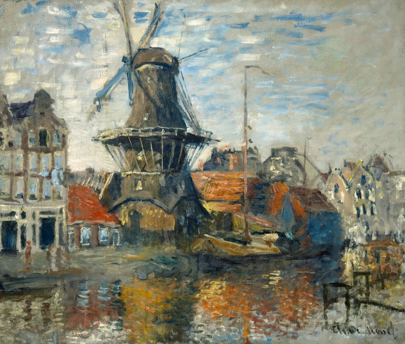 הטחנה על ה-Onbekende Gracht באמסטרדם W302 - קלוד מונה