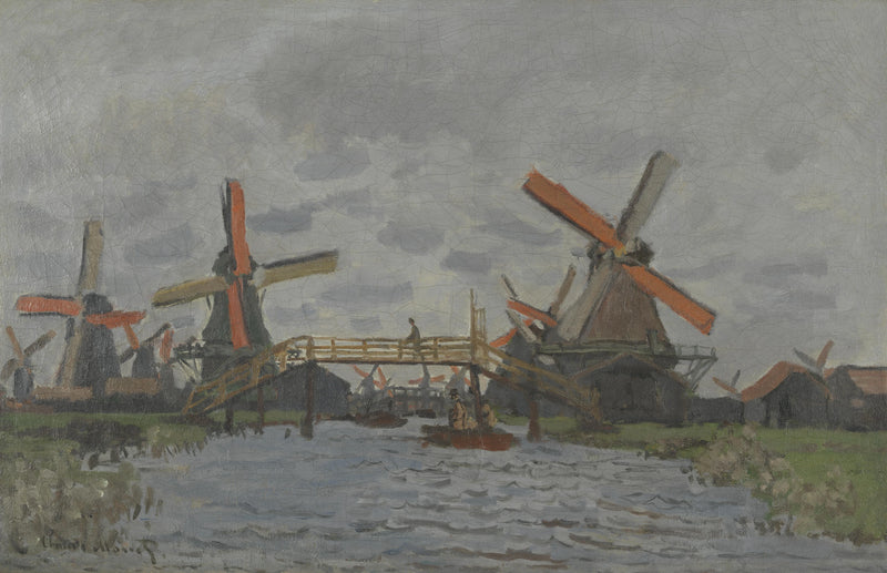 טחנות רוח ליד Zaandam W181 - קלוד מונה
