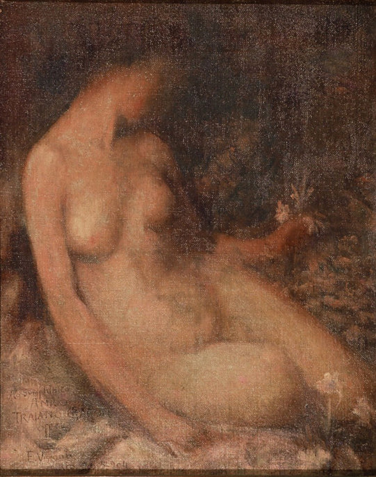 Mulher e Flor - Estudo para ���Sonho M��stico��� - Eliseu Visconti