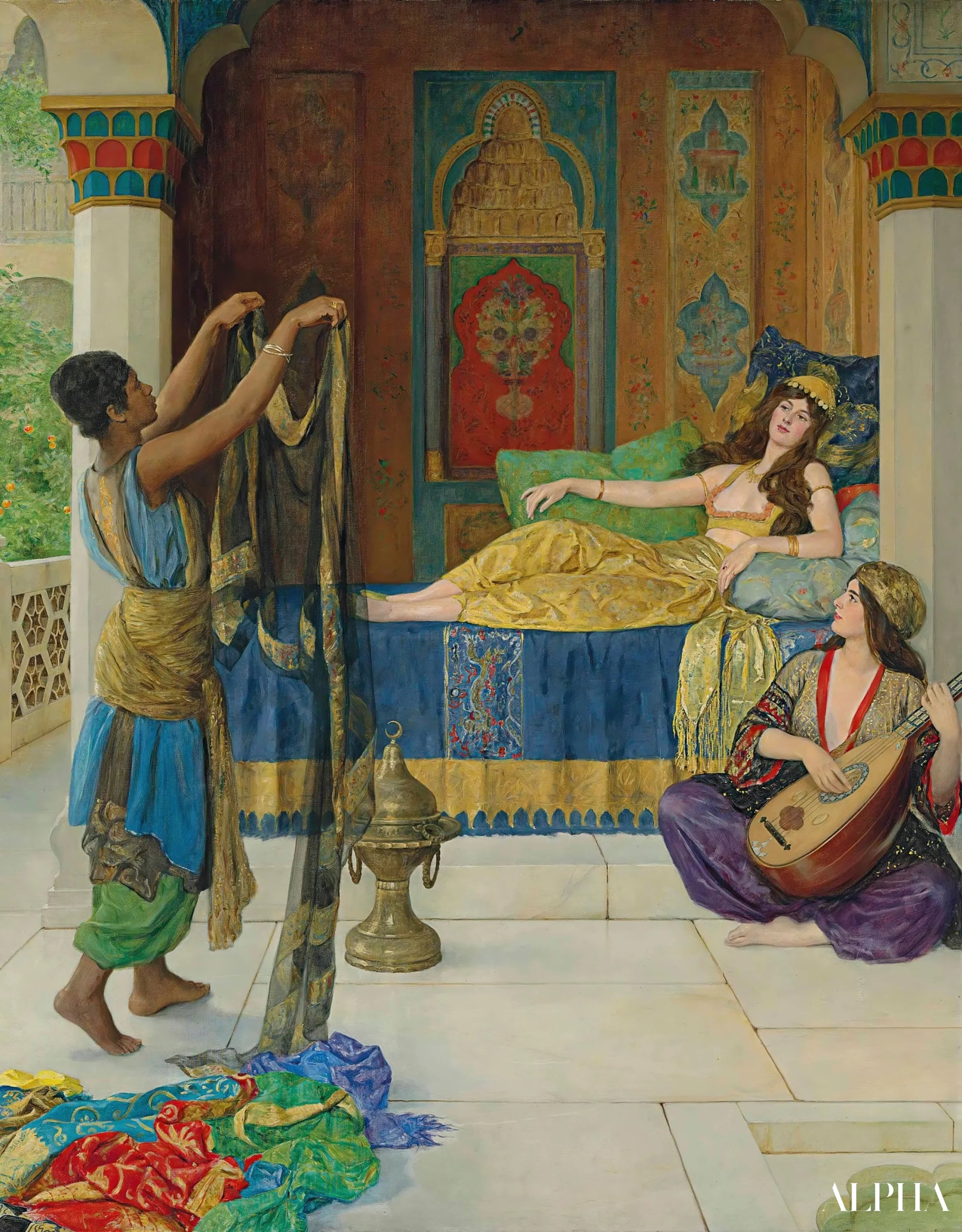 Reproduction du tableau « Myrrhe, Aloès et Cassia - John Collier » par Alpha Reproduction en peinture à l’huile