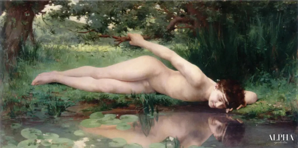 Narcisse, 1890 - Jules-Cyrille Cavé - Reproductions de tableaux et peintures haut de gamme