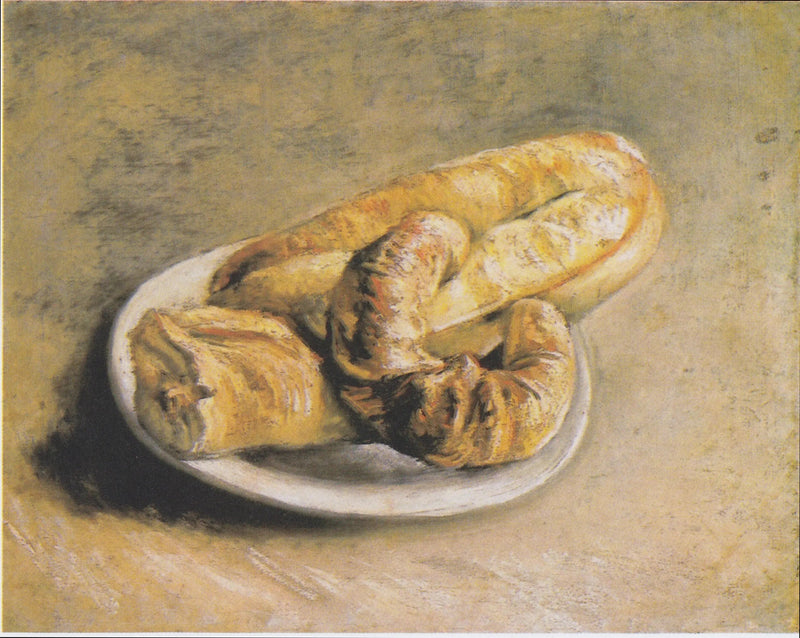 טבע דומם, צלחת עם לחם - Vincent van Gogh