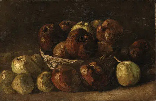 טבע דומם עם סל תפוחים - Vincent van Gogh