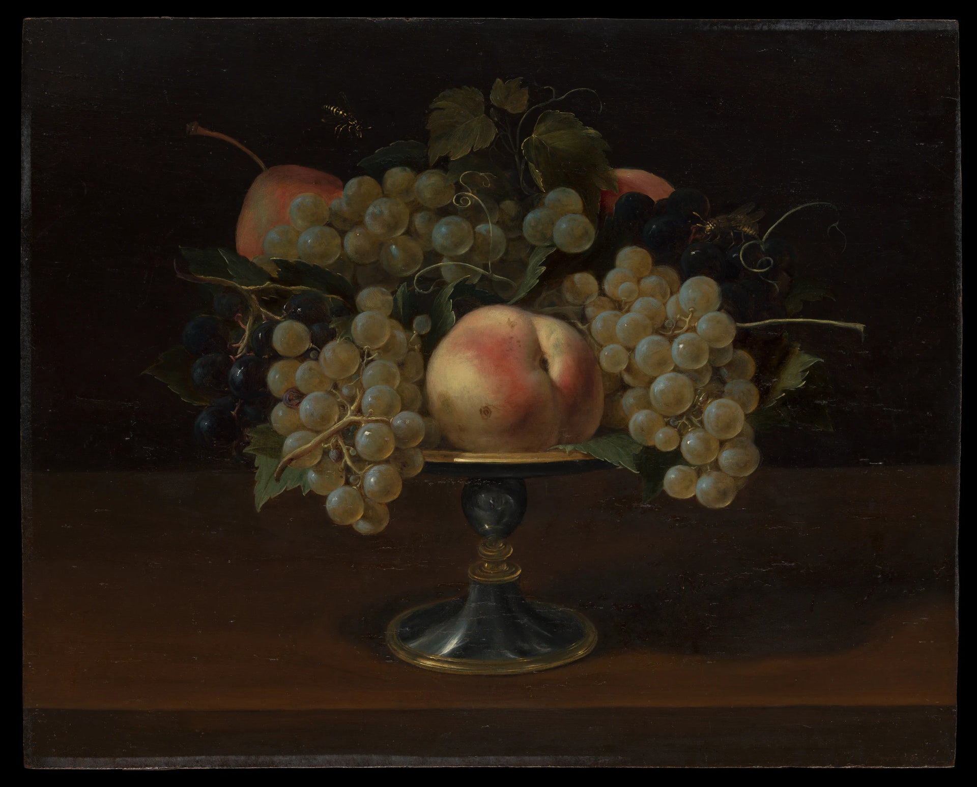 Nature morte aux raisins et aux pêches - Panfilo Nuvolone