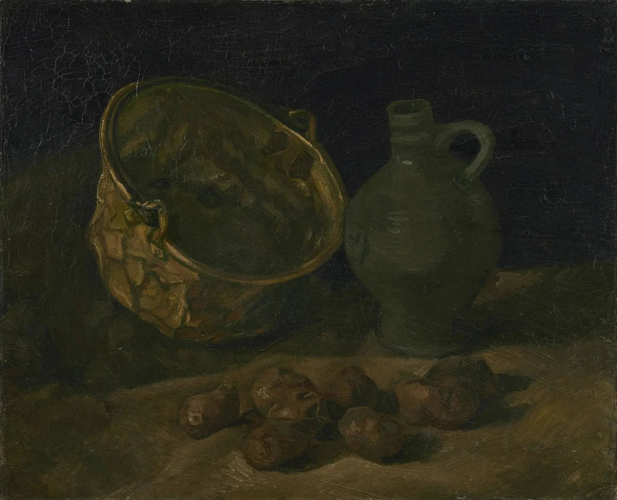 טבע דומם עם קדירה וכד מנחושת - Vincent van Gogh