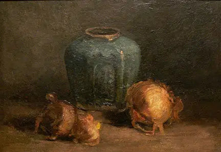טבע דומם עם כד ג'ינג'ר ובצלים - Vincent van Gogh